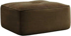 Brown Ottoman for Modular Sectional Sofa, Corduroy Deep Seat for Oversized Compressed Boneless Sectional Couches for Living Room Bedroom Apartment, Cloud Sofa Couch, Memory Foam, No Assembly