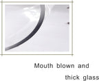 6" Wide 8" High Large Hand Blown Sturdy Clear Cylinder Glass Vase, Centerpiece Flower Vase for Rose, Tulip, Boquets, Hurricane Candle Holder (1, 6"x8")