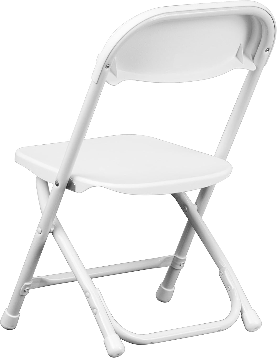Flash Furniture Kids White Plastic Folding Chair