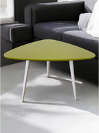 Pangea Home Modern Retro Accent Table - Gloss Lacquer & Legs - Side Table for Living Room, Bedroom - Color:Green Green