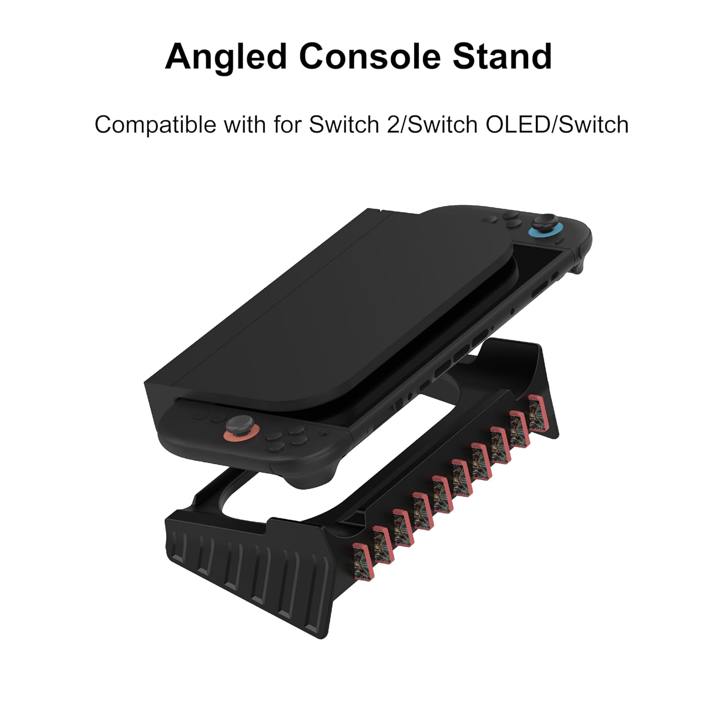 Stand For Switch/switch 2/OLED Console Angled Desktop Holder Stand Desk Mount Base Space-saving Accessory