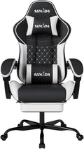 Ergonomic Video Gamer Chairs Gaming Computer Chair Gamer Chairs for Adults Massage Lumbar Support Swivel Height Adjustable Headrest Backrest
