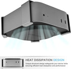 IFCASE Mount for Mac mini M4/M4 Pro 2024, Under Desk, Wall, Monitor Back VESA Mount Bracket with Heat Dissipation & Anti-Scratch Design (Silver)