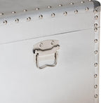 Baxton Studio Serge 13.98-inch High Storage Trunk, Silver