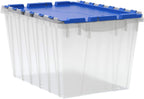 Akro-Mils 66486 CLDBL 12-Gallon Plastic Storage KeepBox with Attached Lid, 21-1/2-Inch by 15-Inch by 12-1/2-Inch, Semi Clear
