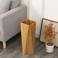 Wooden Umbrella Holder Solid Wood Storage Bucket Stylish Drain Rack Umbrella Stand Organizer Bin for Hotel Supermarket Office,Natural Wood