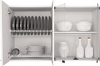 Modern Wall Cabinet, Four Interior Shelves, for Kitchen Dining Room,for Kitchen Home