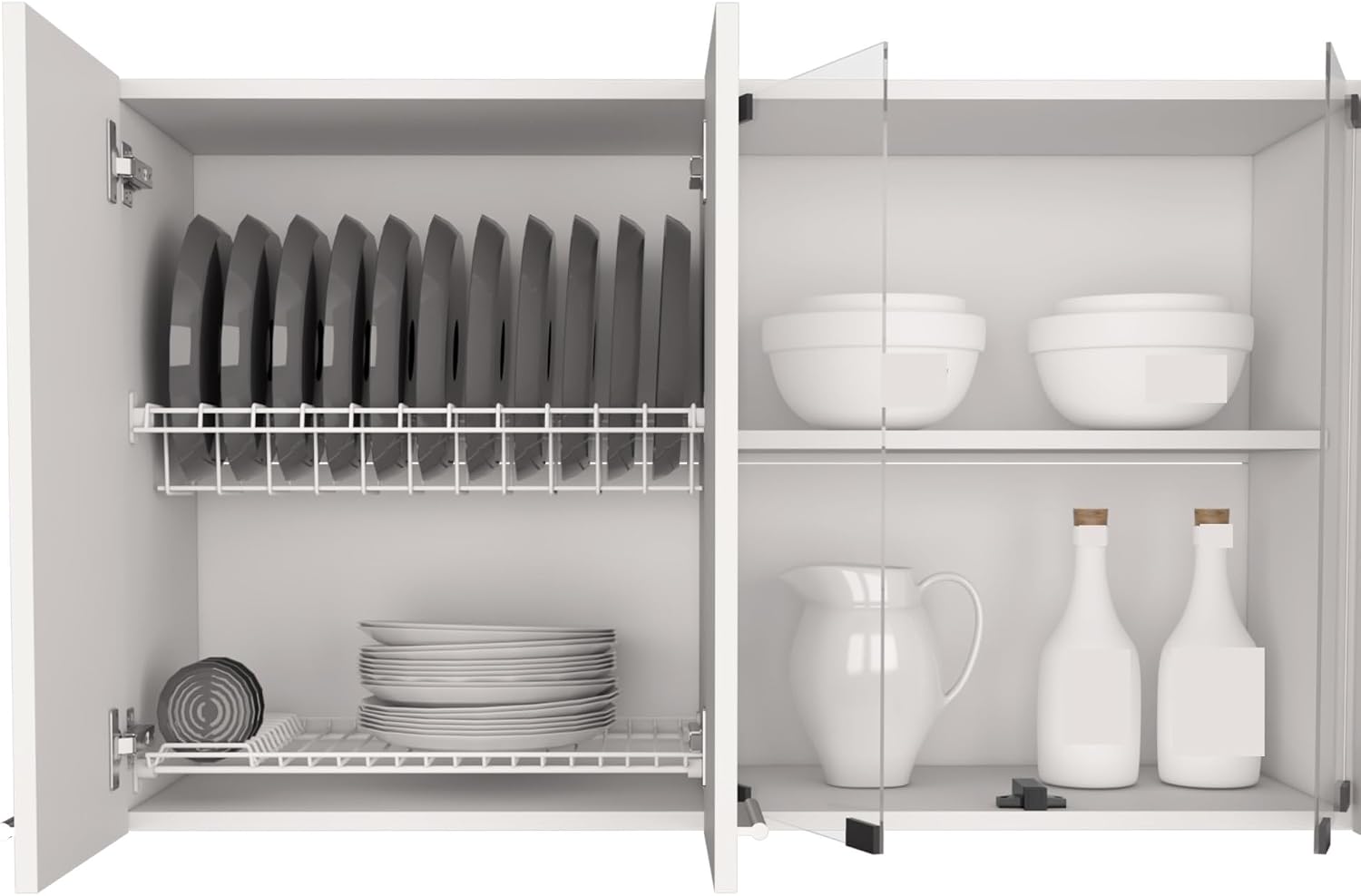 Modern Wall Cabinet, Four Interior Shelves, for Kitchen Dining Room,for Kitchen Home