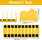 2 Pack Pliers Organizer Rack, 10 Slots Pliers Cutters Organizer Rack Plastic Tool Organizers Space Saving Tool Drawer Toolbox Organizers for Tools Box Storage(COLOR:yellow)