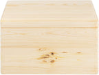 Compactor ran6481 Box with Lid, Raw Wood, 40 x 30 x 23 cm