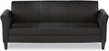 Alera ALERL21LS10B Reception Lounge Sofa Series 77 in. x 31.5 in. x 32 in. 3-Cushion Sofa - Black