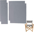Upone 2 Set (4pcs) 20.86" L x 16.14" W Directors Chair Canvas Replacement Covers Kit for Directors Chairs,Movie Chair Replacement Canvas Oxford Cloth Cover for Home Director Chair Large Size (Grey)