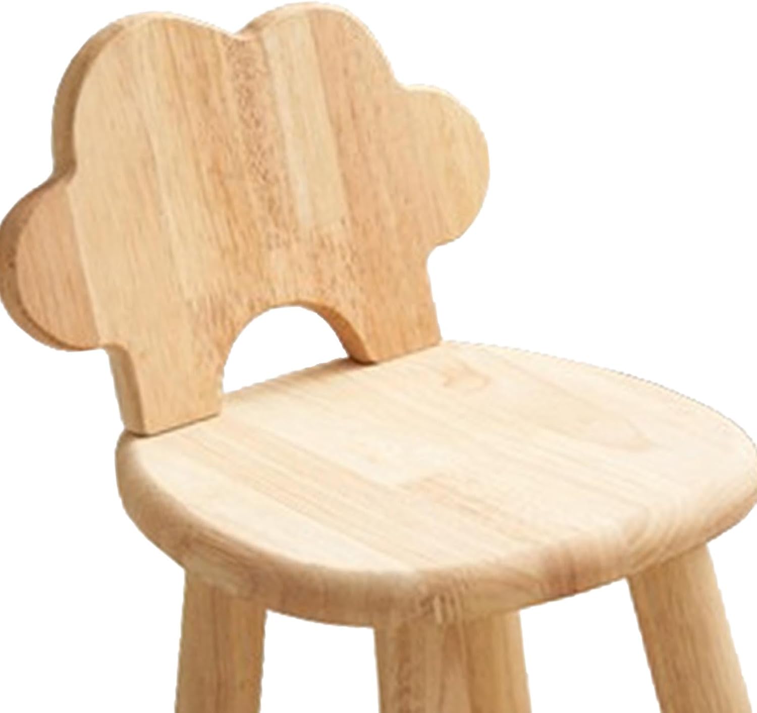 Stepping Foot Stool Nonslip Ottoman Wooden Stool Backrest Lightweight Bedside Craftsmanship Shoe Change Stool Suitable for Kids Room Home