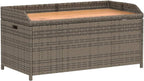 Modern Design Outdoor Storage Bench Seats, Patio Stylish Storage Bench for Backyard, Poolside, Balcony, Garden, 39.4" x 19.7" x 20.5",-311