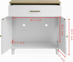 Contemporary Storage Cabinet, Cat Litter Box Enclosure with Scratch Pad, Hidden Litter Box Furniture,for Kitchen Home