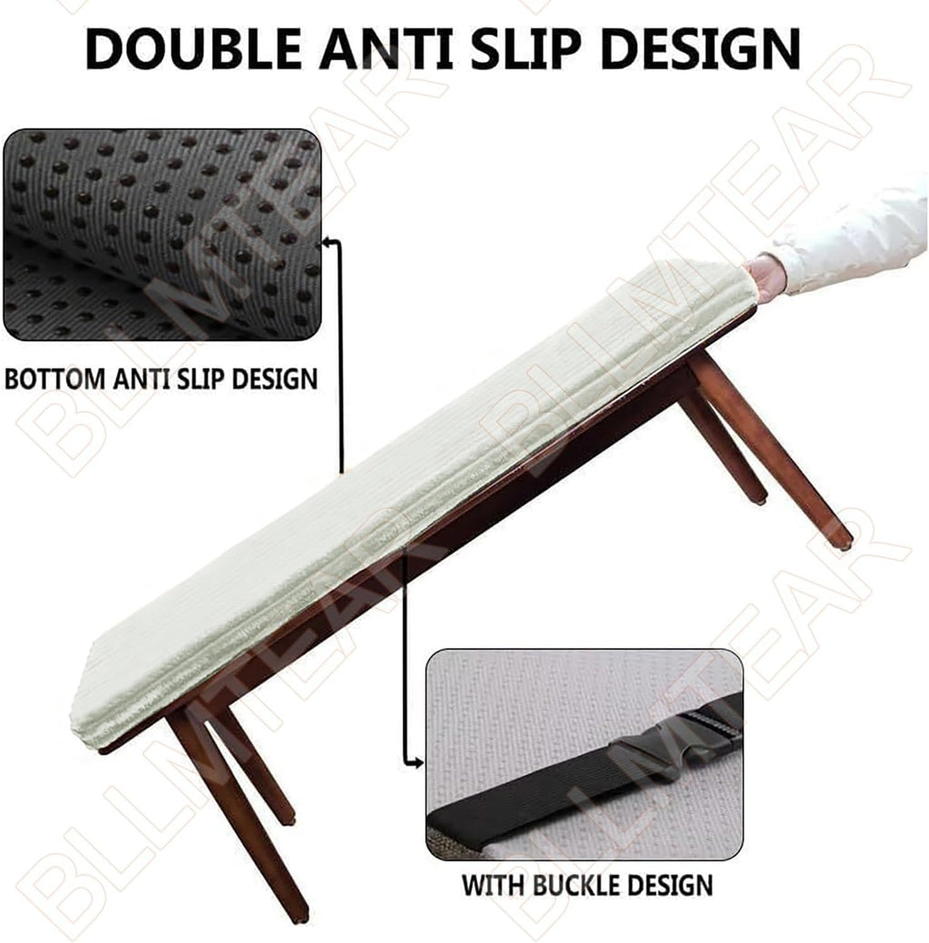 Anti Slip Bay Window Seat Cushions 2 3 4 Seater Indoor Sofa Furniture Cushions Kitchen Dining Room Bench Pads Patio Porch Seat Pads with Removable Cover(2,35x75cm)