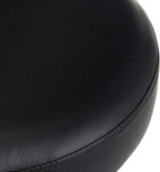 Amazon Basics Drafting Spa Bar Stool with Wheels, Height Adjustable Swivel Seat, Easy to Move, Black, 22.05" x 22.83" x 19.88"