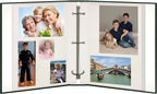 Magnetic Self-Stick 3-Ring Photo Album 100 Pages (50 Sheets), Hunter Green