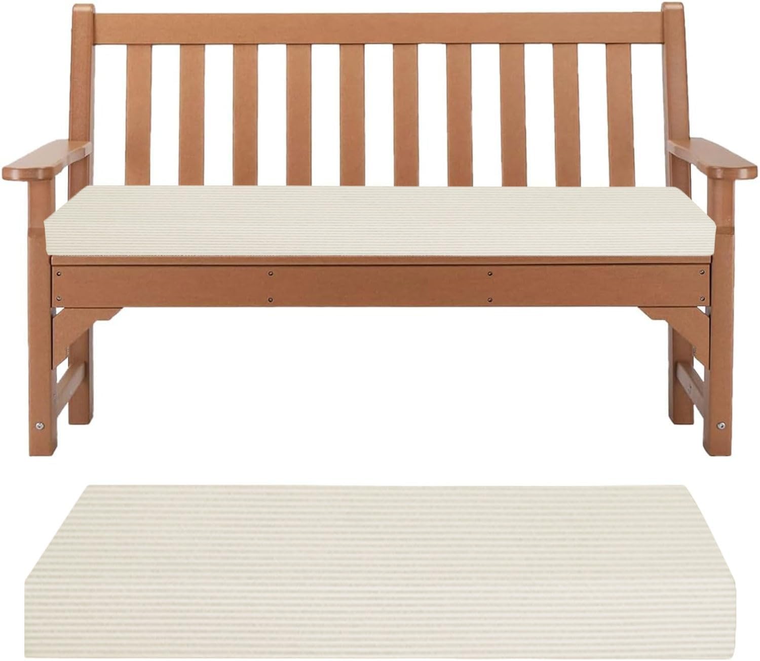 Anti Slip Bay Window Seat Cushions 2 3 4 Seater Indoor Sofa Furniture Cushions Kitchen Dining Room Bench Pads Patio Porch Seat Pads with Removable Cover(2,35x75cm)