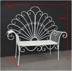 Benches, Iron Park Chairs for Outdoor Leisure Garden & Balcony Sofa Decor