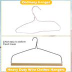 Didaey 10 Sets Heavy Duty 18" Drapery Hangers with Strong 10.5 Gauge Alloy Steel Wire for Heavy Items (Black)