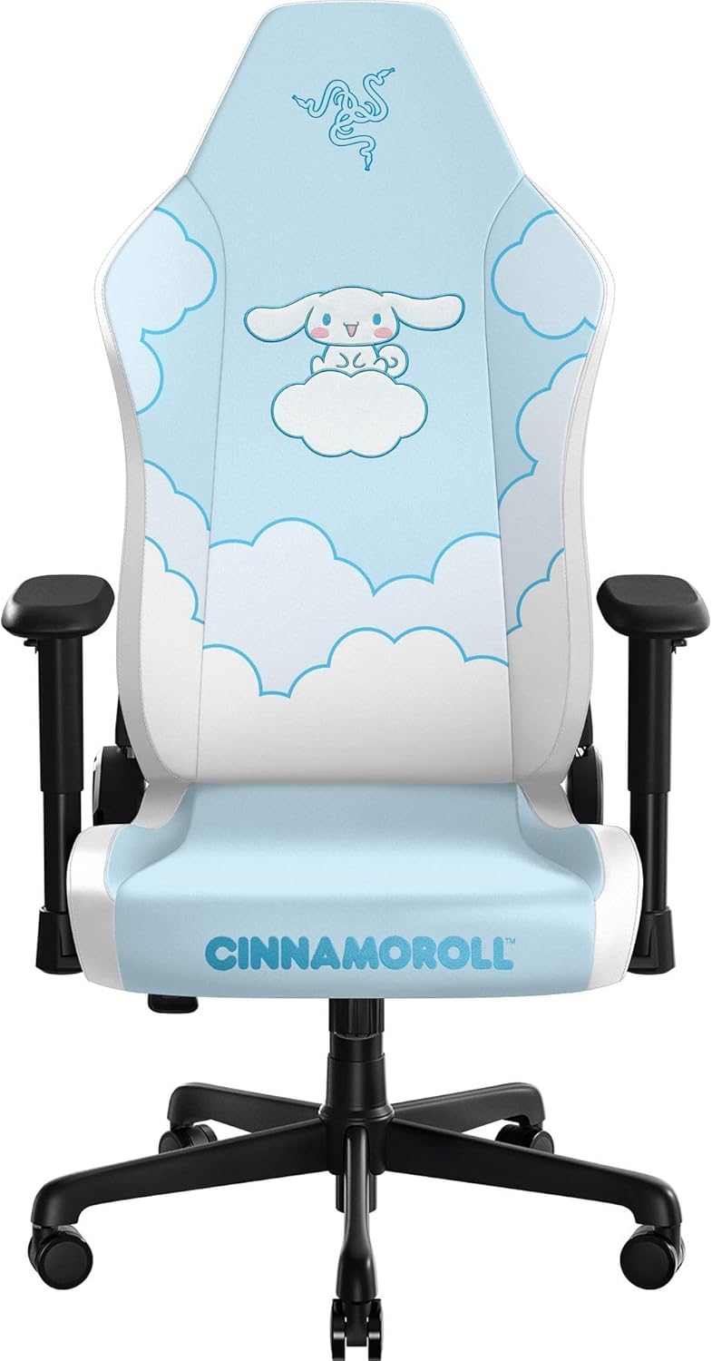Razer Iskur V2 X NewGen Ergonomic Gaming Chair — Built-in Lumbar Support, Cooltouch Gen-2 EPU Leather, Ultra-Wide Seat Base, Adjustable 152 Degree Recline, Foam Cushions — Cinnamoroll Edition