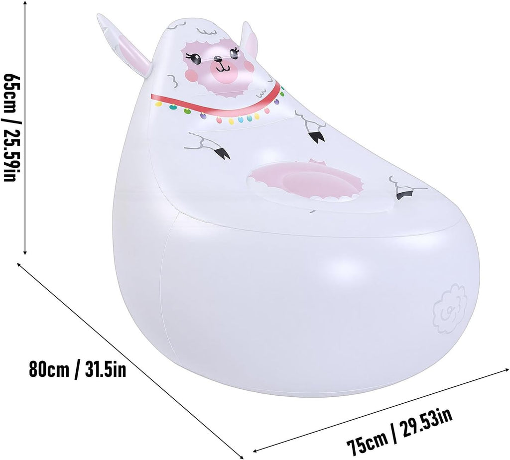 ZJchao Kids Inflatable Chair Cute Shape Inflatable Sofa with Premium Puncture Proof PVC for Indoor Outdoor Camping Beach Travel