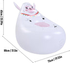 ZJchao Kids Inflatable Chair Cute Shape Inflatable Sofa with Premium Puncture Proof PVC for Indoor Outdoor Camping Beach Travel