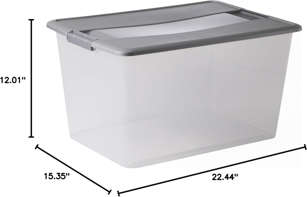Sundis 4351004 Kliker Box Storage Box PP Argent 57 x 39 x 30,5 cm
