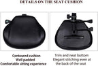 Kaleurrier Adjustable Stool Drafting Chairs: Tall Office Chair for Standing Desk with Backrest & Foot Rest - Ergonomic Drafting Stools with Rolling Wheels for Shop Studio Dental Salon Home(Black)