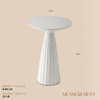 COZAYH Pedestal Small Drink Round Martini Table for Living Rooms or Bedrooms