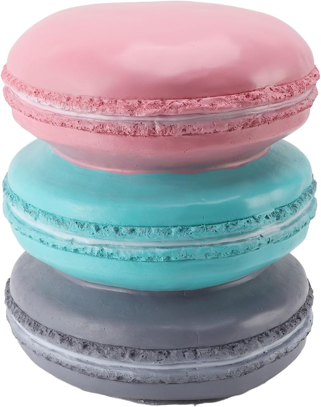 Haofy Round Ottoman Soft Resin Footstool for Nursery Changing Station Compact 14.6x11.8 Inch Lightweight Kids Footrest with Child Safe Design for Small Apartments Living Room Decor