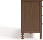 Storkcraft Rio 6 Drawer Dresser, Hazelnut | GREENGUARD Gold Certified, Wood Dresser for Kids Bedroom, Kids & Nursery Storage Chest, Safety Interlocking Drawers, Nursery