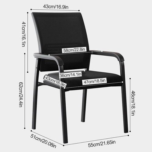 ,Gray,A,Black Stackable Arm Reception Chairs with Mesh Back and Upholstered Fabric Cushion, Sturdy Metal Frame, Easy to Store and Use, Perfect for Indoor and Outdoor Spaces