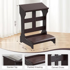 Prayer Bench Kneeler, Wooden Prayer Kneeler for Home, Prayer Bench for Kneeling at Home, Church Prayer Bench Stool Table with Cushion
