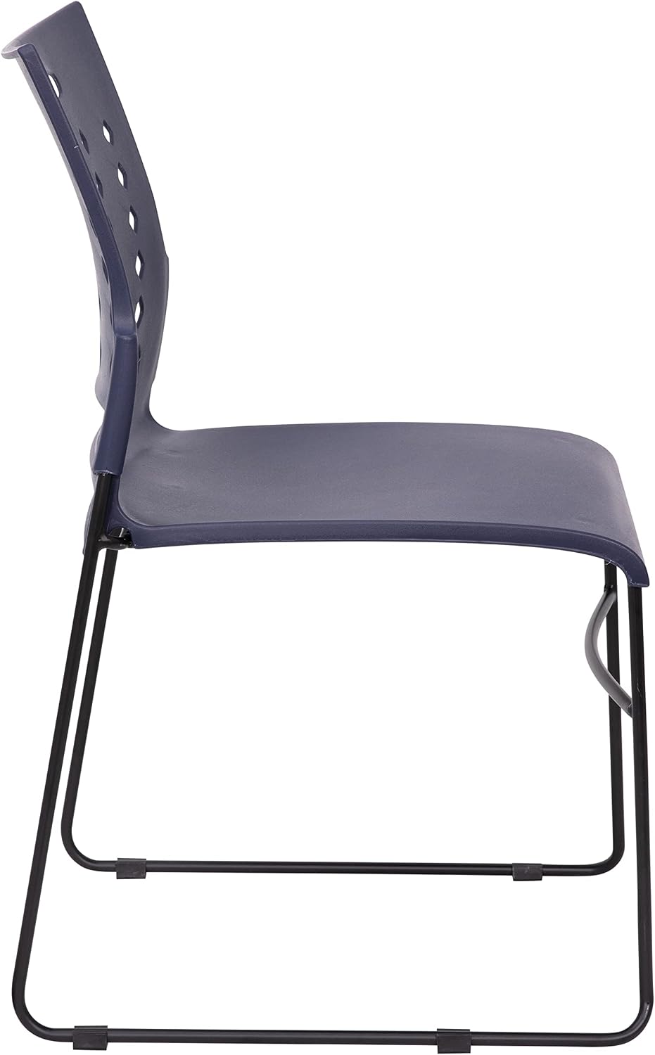 Flash Furniture HERCULES Series 881 lb. Capacity Navy Sled Base Stack Chairs with Air-Vent Back, Set of 5