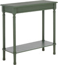 SAFAVIEH Furniture - Tinsley Rectangle Console Table - Dusty Green - Solid Wood - Farmhouse Turned-Leg Design - Ideal for Entryway, Living Room, Hallway, 28" W x 11.75" D x 28" H (CNS5724G)