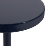 Kate and Laurel Stratton Vintage Round Pedestal Drink Table; 9 x 9 x 22; Navy Blue; Decorative Mini Table for Use as Indoor Plant Stand or Cute Living Room Accent
