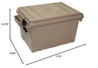 MTM TMC308 Tactical Magazine Can, 308 7.62x51 Magazine Storage, Stackable, Water Resistant, Double Padlocked Tabbed, USA Made, Dark Earth