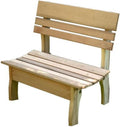 32 in. Red Cedar Chickadee Backed Bench