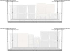 2-Pack 4 x 8 MonsterRax Overhead Garage Storage Rack, Ceiling Racks for Garage, Organization Shelving, Adjustable Hanging Shelf, White, 24"-45" Height Adjustment,