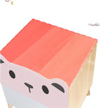 Children'sBedsideTableWood,ModernMinimalistNarrowNightstandForBedroom,BedsideCabinet2Drawer,SmallCartoonBearBedsideCabinetStorageCabinet40X35X51CM(Color:Pink) Needed