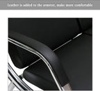 Peach Tree Black Leather Executive Side Reception Chair Office Waiting Room Guest Reception, Salon Barber Office Waiting Chair Bank Hall Airport Reception Waiting Chair 2 Seat Bench