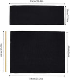 Director Chair Replacement Canvas Fabric Seat Cover Foldable Director’s Chair Cover Kit Black | 21.2" L x 16.1" W x 0.39" H (B: Black 21.25''L*16.14''W)