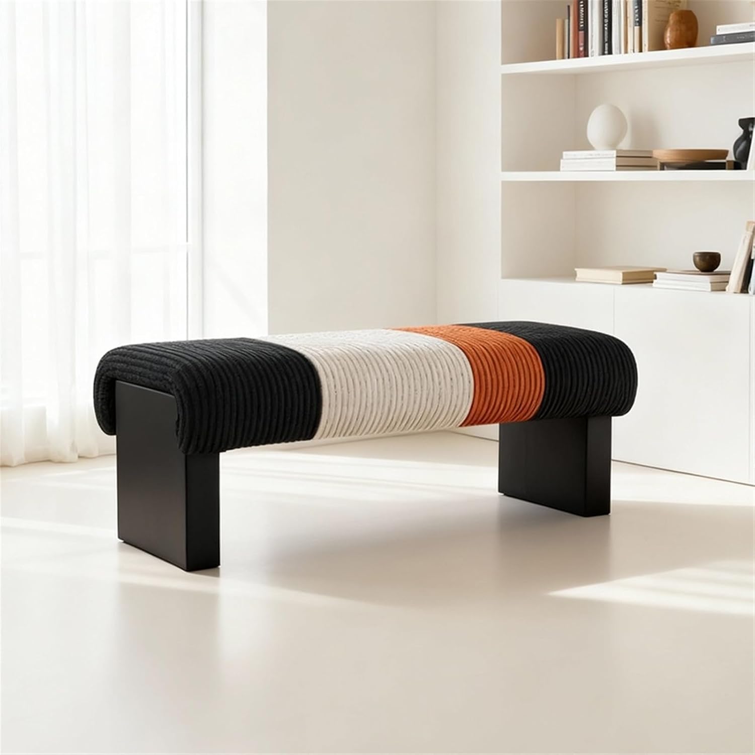 Modern Bed end Bench Bedroom Living Room Dressing Shoe Changing Entryway(XS)