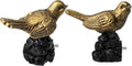 1 or 7/8 Inch Bird-Shaped Decorative Finials for Curtain Rods,Curtain Rod Ends Metal Curtain Rod Finials Ends Easy to Install Set of 2 Rod End (Gold)