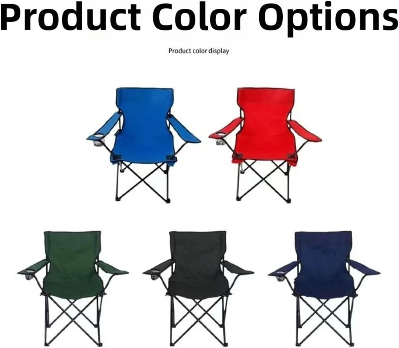 Foldable Portable Camping Armchair | Multicolor Design for Fishing Beach Lounge Outdoor Accessories(RDT300 with clamp)