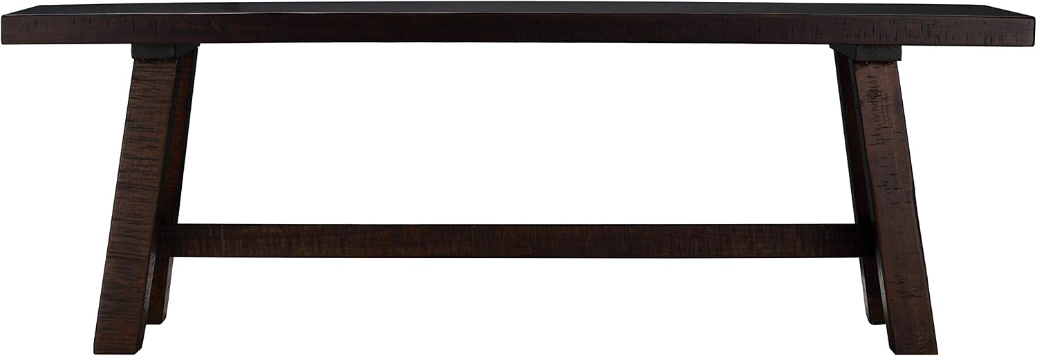 Cortesi Home Figi Dining Bench, Rustic Wood