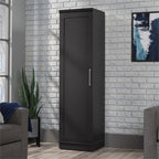 MAKLAINE Engineered Wood Single Door Pantry, 71 in Tall, Raven Oak Finish, Adjustable Shelves, Reversible Door, Compact Design for Kitchen, Dining Room, or Garage Storage