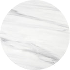 Engineering Marble White High Gloss End Table